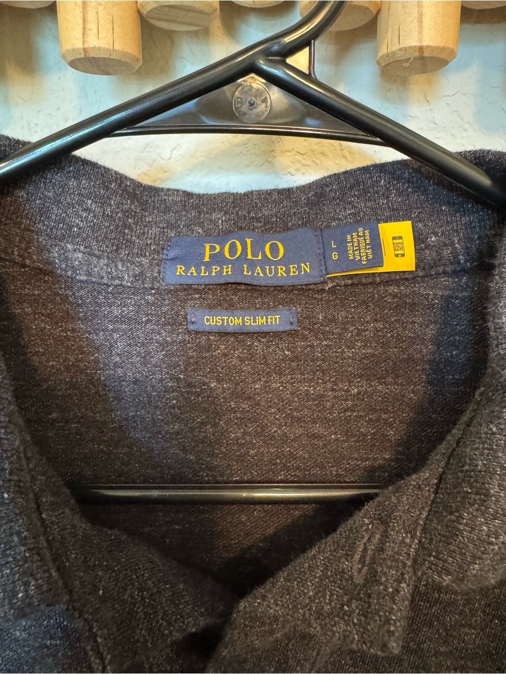 Polo Ralph Lauren Dark Gray Polo Shirt | Men’s Essential - Picture 5 of 8